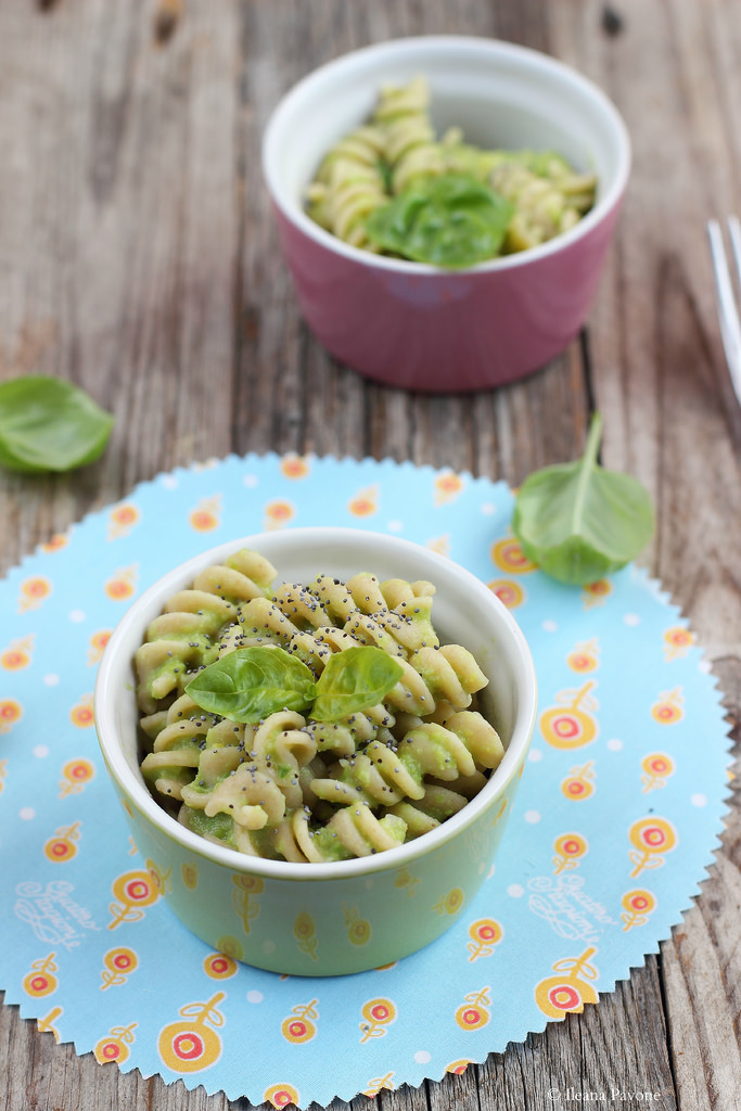 Pasta con crema di piselli2
