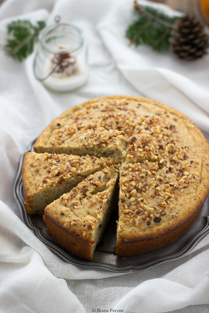 Torta arancia e uvetta