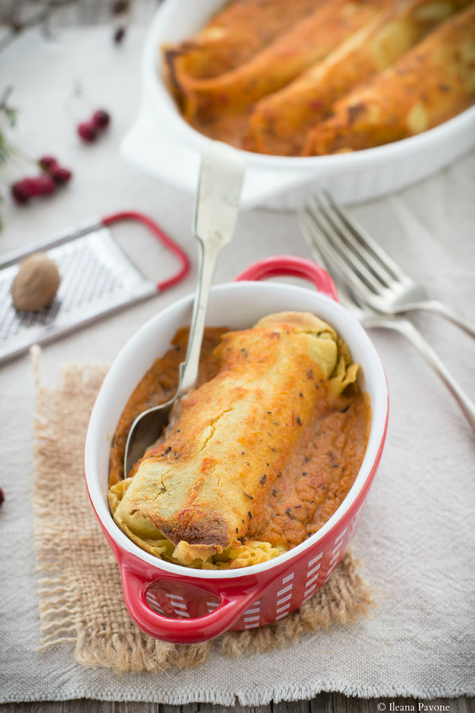 Crespelle vegan con bietole selvatiche