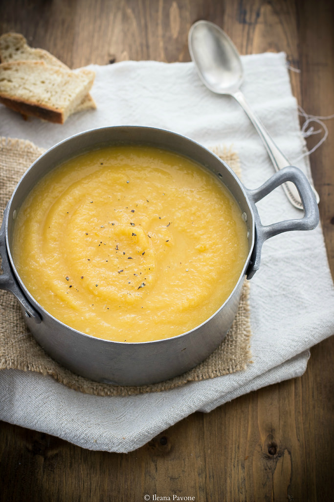 Vellutata di zucca e sedano rapa