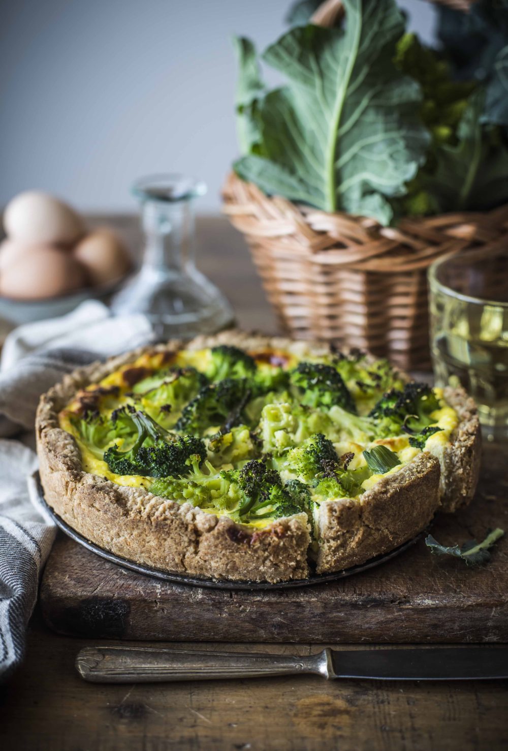 Torta rustica con broccoli e ricotta